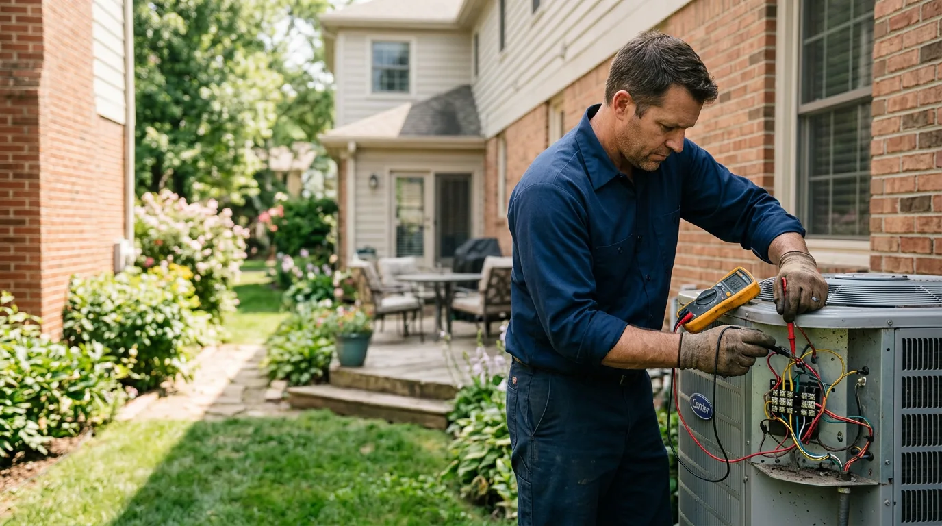 HVAC technician working near Encinal, TX